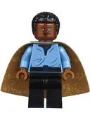 Minifigurka: SW0973:  Lando Calrissian, Cloud City Outfit (Coiled Texture Hair)