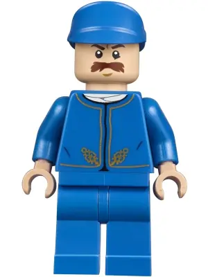 SW0975:  Bespin Guard - Light Nougat Head, Detailed Gold Trim, Moustache