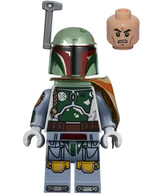 SW0977:  Boba Fett - Pauldron, Helmet, Jet Pack, Printed Arms and Legs, Clone Head