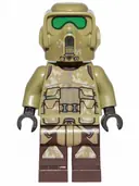 Minifigurka: SW1002:  Clone Scout Trooper, 41st Elite Corps (Phase 2) - Kashyyyk Camouflage, Dark Tan Markings on Legs, Scowl