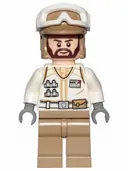 Minifigurka: SW1008:  Hoth Rebel Trooper White Uniform, Dark Tan Legs (Brown Angular Beard)