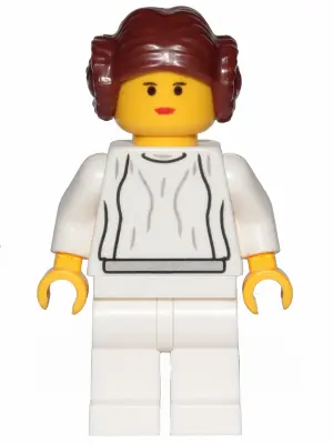 SW1022:  Princess Leia - White Dress, Simple Belt, Yellow Head and Hands, 20th Anniversary Torso