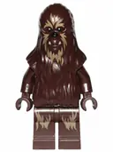 Minifigurka: SW1028:  Wookiee Warrior - Dark Brown with Dark Tan Fur, Printed Legs