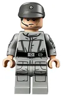 Minifigurka: SW1044:  Imperial Crew - Dark Bluish Gray Cap, Printed Arms