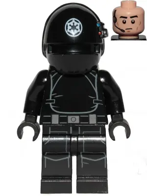 SW1045:  Imperial Gunner - Helmet with White Imperial Logo, Light Nougat Head