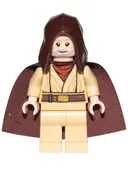 Minifigurka: SW1046:  Obi-Wan Kenobi - Old, Dark Brown Hood and Starched Fabric Cape