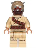 Minifigurka: SW1074:  Tusken Raider - Dark Tan Head with Spikes, Diagonal Belt, Printed Legs