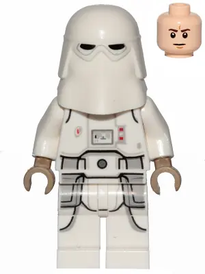 SW1102:  Snowtrooper, Printed Legs, Dark Tan Hands, Frown