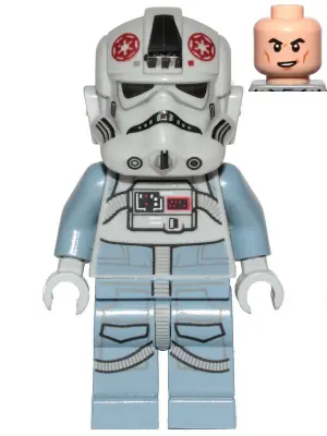 SW1105:  AT-AT Driver - Dark Red Imperial Logo, Cheek Lines, Smile