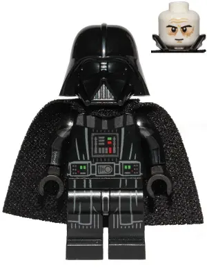 SW1106:  Darth Vader - Printed Arms, Spongy Cape, White Head with Smile