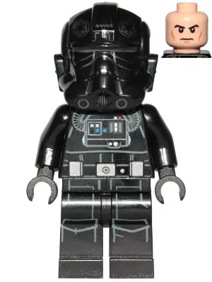 SW1138:  Imperial TIE Fighter Pilot - Light Nougat Head, Frown