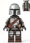 Minifigurka: SW1166:  The Mandalorian / Din Djarin / 'Mando' - Silver Beskar Armor, Jet Pack, Plain Head
