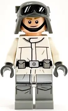 SW1183:  Imperial AT-ST Driver - Helmet with Molded Goggles, White Jacket (Hoth)
