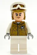 Minifigurka: SW1187:  Hoth Rebel Trooper Dark Tan Uniform and Helmet, White Legs