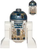 Minifigurka: SW1200:  Astromech Droid, R2-D2 - Dirt Stains on Front and Back, with Dirt Stains on Top Panels