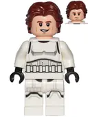 Minifigurka: SW1204:  Han Solo - Stormtrooper Outfit, Printed Legs, Shoulder Belts, Open Mouth Smile / Determined