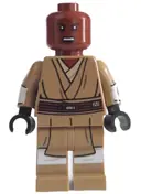 Minifigurka: SW1205:  Mace Windu (Dark Tan Legs, Open Mouth, Printed Arms)