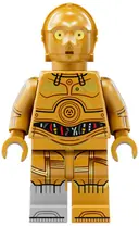 Minifigurka: SW1209:  C-3PO - Molded Light Bluish Gray Lower Leg, Printed Arms