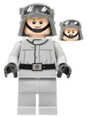 Minifigurka: SW1217:  Imperial AT-ST Driver - Helmet with Molded Goggles, Light Bluish Gray Jumpsuit, Plain Legs