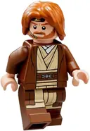 Minifigurka: SW1220:  Obi-Wan Kenobi - Reddish Brown Robe, Dark Orange Mid-Length Tousled with Center Part Hair
