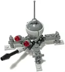 Minifigurka: SW1234:  Dwarf Spider Droid - Dark Bluish Gray Dome, Black Cone 1 x 1