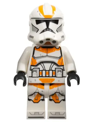 SW1235:  Clone Trooper, 212th Attack Battalion (Phase 2) - White Arms, Dirt Stains, Nougat Head, Helmet with Holes