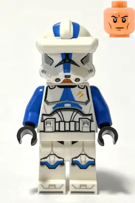SW1248:  Clone Trooper Specialist, 501st Legion (Phase 2) - Blue Arms, Macrobinoculars, Nougat Head, Helmet with Holes