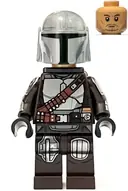 Minifigurka: SW1258:  The Mandalorian / Din Djarin / 'Mando' - Silver Beskar Armor, Jet Pack, Helmet with Top Lines
