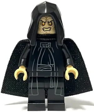 SW1263:  Emperor Palpatine - Spongy Cape, Hood Basic, Yellow Eyes