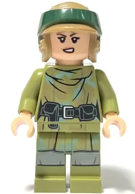 SW1264:  Princess Leia - Endor Outfit, Olive Green Camouflage, Helmet