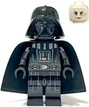 Minifigurka: SW1273:  Darth Vader - Printed Arms, Traditional Starched Fabric Cape, White Head with Frown