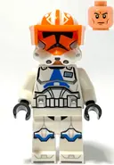 Minifigurka: SW1277:  Clone Captain Vaughn, 501st Legion, 332nd Company (Phase 2) - Helmet with Holes and Togruta Markings, Orange Visor