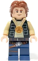 Minifigurka: SW1284:  Han Solo - Celebration, Wavy Hair