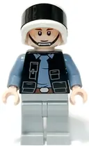 Minifigurka: SW1285:  Rebel Fleet Trooper - Male, Vest with Pockets, Black Neck, Reddish Brown Eyebrows