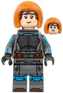 Minifigurka: SW1287:  Bo-Katan Kryze - Printed Arms, Jet Pack, Dark Orange Hair