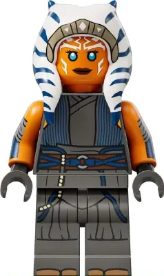 SW1300:  Ahsoka Tano (Adult) - Pearl Dark Gray Robe, Printed Arms