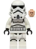 Minifigurka: SW1327:  Imperial Stormtrooper - Male, Dual Molded Helmet with Light Bluish Gray Panels on Back, Shoulder Belts, Light Nougat Head