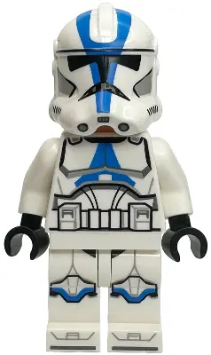 SW1337:  Clone Trooper, 501st Legion (Phase 2) - White Arms, Nougat Head, Helmet with Holes