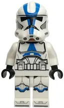 Minifigurka: SW1337:  Clone Trooper, 501st Legion (Phase 2) - White Arms, Nougat Head, Helmet with Holes