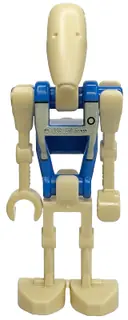 Minifigurka: SW1338:  Battle Droid Pilot - Blue Torso with Tan Insignia and Chest Badge, Angled Arm and Straight Arm