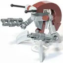 Minifigurka: SW1340:  Droideka (Destroyer Droid) - Light Bluish Gray Claws, Dark Bluish Gray Plate 1 x 2