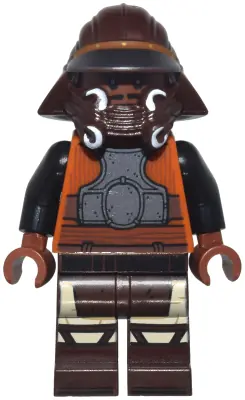 SW1369:  Lando Calrissian - Skiff Guard, Dark Brown Printed Legs