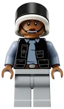 Minifigurka: SW1392:  Rebel Fleet Trooper - Female, Vest with Pockets, Black Neck
