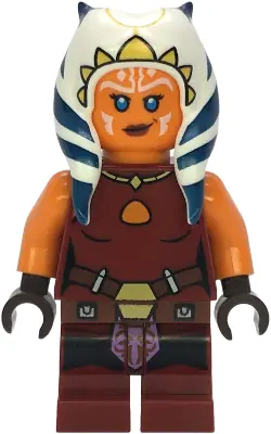 SW1396:  Ahsoka Tano (Padawan) - Dark Red Backless Vest with Necklace and Belt, Medium Legs