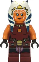 Minifigurka: SW1396:  Ahsoka Tano (Padawan) - Dark Red Backless Vest with Necklace and Belt, Medium Legs