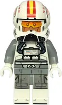 Minifigurka: SW1402:  Clone Trooper Pilot (Phase 2) - Light Bluish Gray Arms, Nougat Head