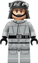 Minifigurka: SW1420:  Imperial AT-ST Driver - Helmet with Molded Goggles, Light Bluish Gray Jumpsuit with Silver Dot, Printed Arms, Printed Legs