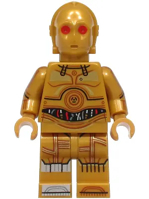 SW1440:  C-3PO - Printed Legs, Toes and Arms, Red Eyes