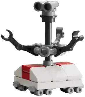 SW1446:  Treadwell Droid - White and Red Body, Light Bluish Gray Binoculars