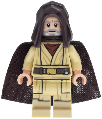 SW1467:  Obi-Wan Kenobi - Old, Dark Brown Hood and Spongy Cape